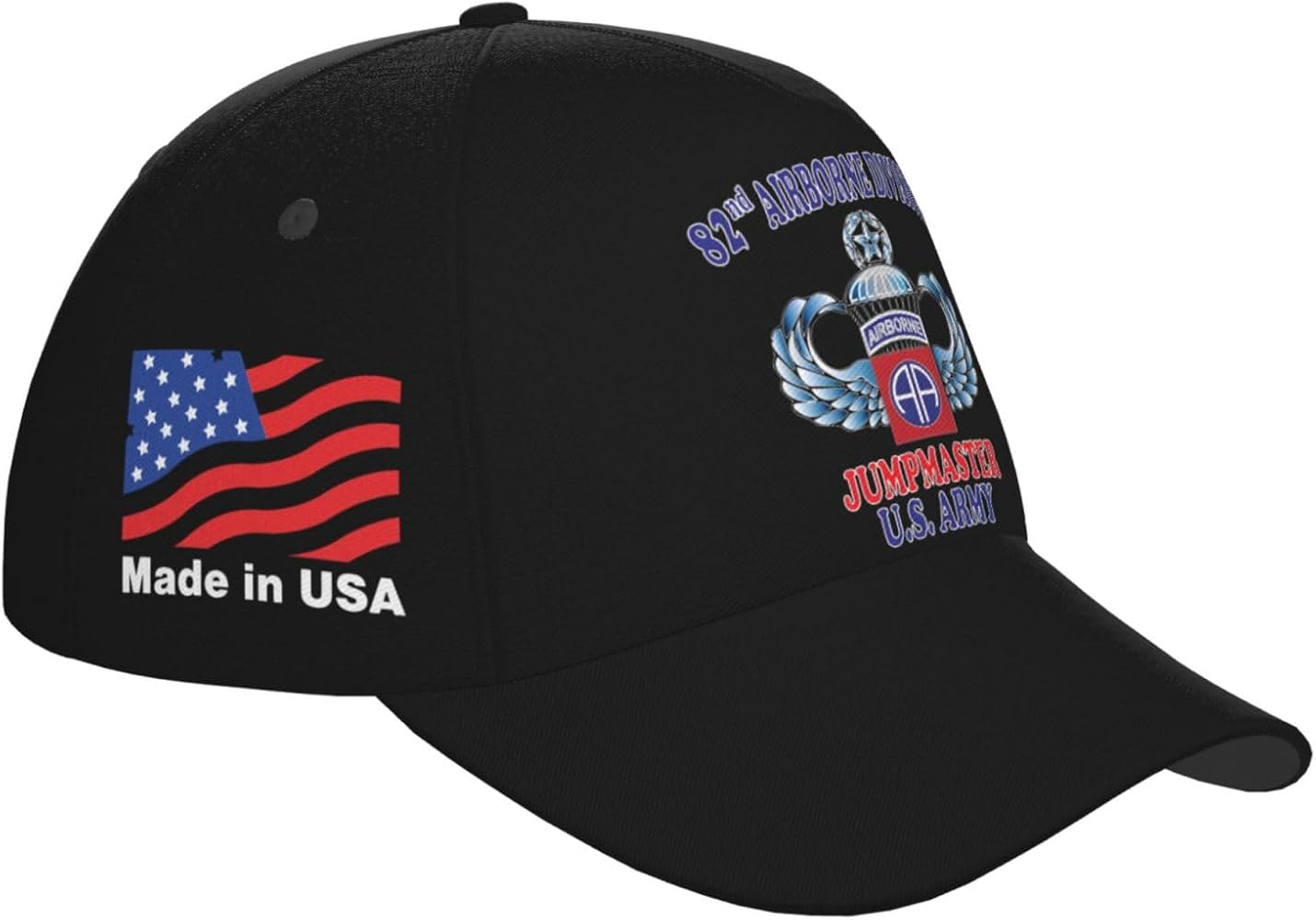 82nd Airborne Jumpmaster Master Jump Wings Adjustable Baseball Cap